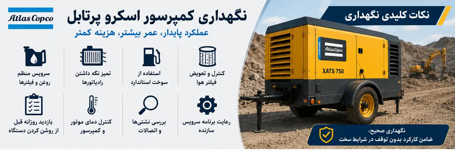 محدودیت‌های کمپرسور اسکرو پرتابل