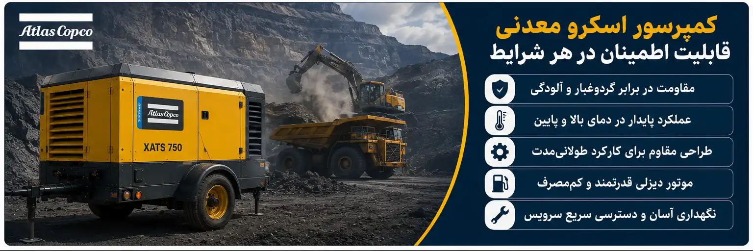شرایط کاری سخت کمپرسور اسکرو معدنی